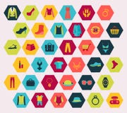 L'acquisto ed il modo hanno collegato le icone messe fatte nella forma di esagono royalty illustrazione gratis L'acquisto ed il modo hanno collegato le icone messe fatte nella forma di esagono royalty illustrazione gratis