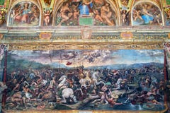 L'affresco dello XVI secolo nel museo del Vaticano Fotografia Stock L'affresco dello XVI secolo nel museo del Vaticano Fotografia Stock