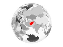 L'Afghanistan sur le globe gris d'isolement Illustration de Vecteur L'Afghanistan sur le globe gris d'isolement Illustration de Vecteur
