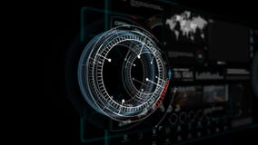 l'animazione 4K di HUD dirige l'interfaccia dell'esposizione sopra con l'elemento della barra di caricamento del grafico dell'ico l'animazione 4K di HUD dirige l'interfaccia dell'esposizione sopra con l'elemento della barra di caricamento del grafico dell'ico