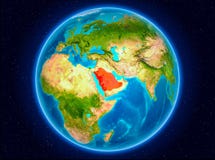 L'Arabie Saoudite sur terre illustration stock L'Arabie Saoudite sur terre illustration stock