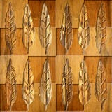 L'arbre décoratif part - fond sans couture - de la texture en bois illustration libre de droits L'arbre décoratif part - fond sans couture - de la texture en bois illustration libre de droits