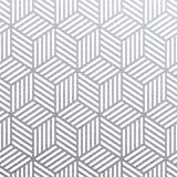 L'argento geometrico 3D cuba il modello senza cuciture con struttura di scintillio delle linee tessute astratte su fondo bianco S royalty illustrazione gratis L'argento geometrico 3D cuba il modello senza cuciture con struttura di scintillio delle linee tessute astratte su fondo bianco S royalty illustrazione gratis