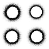 L'art de bruit de vecteur a pointillé les cercles tramés réglés illustration de vecteur L'art de bruit de vecteur a pointillé les cercles tramés réglés illustration de vecteur
