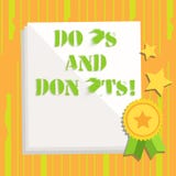 L'?criture des textes d'?criture font S et Don Ts Signification de concept ce qui peut être fait et ce qui ne peut pas connaître illustration stock L'?criture des textes d'?criture font S et Don Ts Signification de concept ce qui peut être fait et ce qui ne peut pas connaître illustration stock