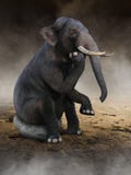 L'elefante surreale pensa, idee, innovazione fotografia stock libera da diritti L'elefante surreale pensa, idee, innovazione fotografia stock libera da diritti