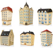 L'esterno degli appartamenti dell'architettura della costruzione ha messo 1 illustrazione di stock L'esterno degli appartamenti dell'architettura della costruzione ha messo 1 illustrazione di stock
