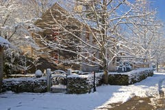 L'hiver de la Nouvelle Angleterre photos libres de droits L'hiver de la Nouvelle Angleterre photos libres de droits