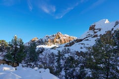 L'hiver vient aux vallons en Arizona du nord photos libres de droits L'hiver vient aux vallons en Arizona du nord photos libres de droits