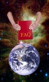 L'humanité d'aide a souvent posé les questions, FAQ photo libre de droits L'humanité d'aide a souvent posé les questions, FAQ photo libre de droits