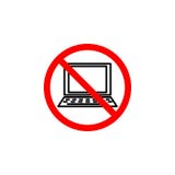 L'icona severa del computer portatile può essere usata per il web, il logo, il app mobile, UI UX illustrazione di stock L'icona severa del computer portatile può essere usata per il web, il logo, il app mobile, UI UX illustrazione di stock