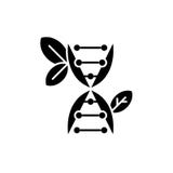 L'icône noire de biologie, dirigent pour se connecter le fond d'isolement Symbole de concept de biologie, illustration illustration libre de droits L'icône noire de biologie, dirigent pour se connecter le fond d'isolement Symbole de concept de biologie, illustration illustration libre de droits