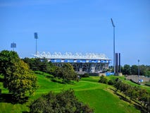 L'impact de Montréal du stade de Canada photographie stock libre de droits L'impact de Montréal du stade de Canada photographie stock libre de droits