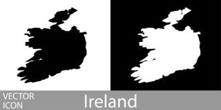 L'Irlande a détaillé la carte illustration libre de droits L'Irlande a détaillé la carte illustration libre de droits