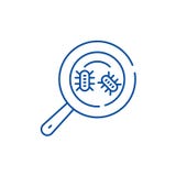 L?nea microbiana concepto del an?lisis del icono Símbolo plano del vector del análisis microbiano, muestra, ejemplo del esquema stock de ilustración L?nea microbiana concepto del an?lisis del icono Símbolo plano del vector del análisis microbiano, muestra, ejemplo del esquema stock de ilustración