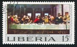 L'ultima cena da Leonardo da Vinci fotografie stock libere da diritti L'ultima cena da Leonardo da Vinci fotografie stock libere da diritti