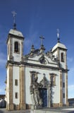 L'église de Bom Jésus font Matozinhos dans Congonhas, état de minute photos libres de droits L'église de Bom Jésus font Matozinhos dans Congonhas, état de minute photos libres de droits