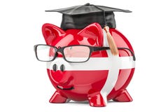 L'épargne pour l'éducation dans le concept du Danemark, rendu 3D illustration libre de droits L'épargne pour l'éducation dans le concept du Danemark, rendu 3D illustration libre de droits