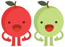 La bande dessinée d'impression gribouille le monstre plat de pommes d'agrumes d'ensemble de couleur d'été heureux illustration stock La bande dessinée d'impression gribouille le monstre plat de pommes d'agrumes d'ensemble de couleur d'été heureux illustration stock