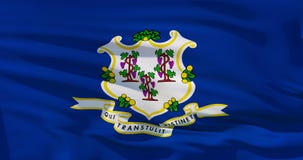 La bandera de Connecticut en la textura de la tela, ejemplo realista 3d cubre el marco entero Detalisation de alta calidad, bueno ilustración del vector La bandera de Connecticut en la textura de la tela, ejemplo realista 3d cubre el marco entero Detalisation de alta calidad, bueno ilustración del vector