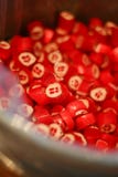 La bandiera danese ha modellato i dolci immagine stock libera da diritti La bandiera danese ha modellato i dolci immagine stock libera da diritti