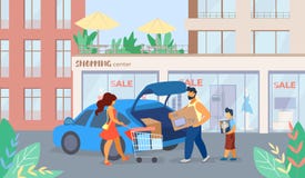 La bannière est écrite la bande dessinée de vente de centre commercial illustration libre de droits La bannière est écrite la bande dessinée de vente de centre commercial illustration libre de droits