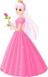 La belle princesse avec s'est levée illustration de vecteur La belle princesse avec s'est levée illustration de vecteur