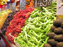 La Boqueria Produce Stand Royalty Free Stock Image La Boqueria Produce Stand Royalty Free Stock Image