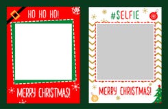La cabine de photo étaye le cadre pour la fête de Noël illustration libre de droits La cabine de photo étaye le cadre pour la fête de Noël illustration libre de droits