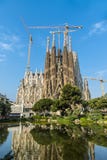 La catedral del La Sagrada Familia del arquitecto Antonio Gau fotos de archivo La catedral del La Sagrada Familia del arquitecto Antonio Gau fotos de archivo