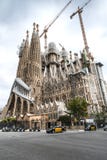 La catedral del La Sagrada Familia del arquitecto Antonio Gau fotografía de archivo libre de regalías La catedral del La Sagrada Familia del arquitecto Antonio Gau fotografía de archivo libre de regalías