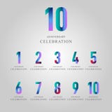 La celebración del aniversario del año fijó el ejemplo del diseño de la plantilla del vector stock de ilustración La celebración del aniversario del año fijó el ejemplo del diseño de la plantilla del vector stock de ilustración