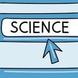 La ciencia es un concepto de Internet Navegador con una flecha Gráficos de vector stock de ilustración La ciencia es un concepto de Internet Navegador con una flecha Gráficos de vector stock de ilustración