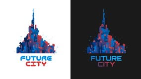La città del futuro illustrazione vettoriale La città del futuro illustrazione vettoriale
