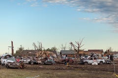 La Communauté désolée de tornade images stock La Communauté désolée de tornade images stock