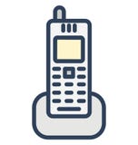 La communication, téléphone sans fil a isolé l'icône de vecteur qui peut être facilement éditée dans n'importe quelle taille ou ê illustration stock La communication, téléphone sans fil a isolé l'icône de vecteur qui peut être facilement éditée dans n'importe quelle taille ou ê illustration stock