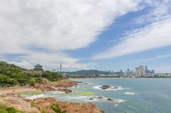 La costa de Qingdao, China imagenes de archivo La costa de Qingdao, China imagenes de archivo