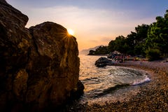 La Croazia è stupefacente al tramonto fotografia stock libera da diritti La Croazia è stupefacente al tramonto fotografia stock libera da diritti