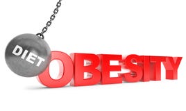 La dieta distrugge il concetto dell'obesità Distruzione della palla come sport con Obesi fotografia stock libera da diritti La dieta distrugge il concetto dell'obesità Distruzione della palla come sport con Obesi fotografia stock libera da diritti