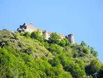La fortaleza de Poenari foto de archivo libre de regalías La fortaleza de Poenari foto de archivo libre de regalías