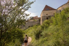 La fortaleza de Rasnov, Rumania imagen de archivo La fortaleza de Rasnov, Rumania imagen de archivo
