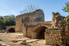 La forteresse de Yehiam, Israël Images libres de droits La forteresse de Yehiam, Israël Images libres de droits