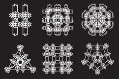 La fractale ethnique Mandala Vector Meditation ressemble au flocon de neige ou illustration libre de droits La fractale ethnique Mandala Vector Meditation ressemble au flocon de neige ou illustration libre de droits