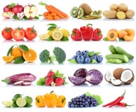 La frutta e la raccolta delle verdure hanno isolato il Cu arancio dell'uva della mela Immagini Stock La frutta e la raccolta delle verdure hanno isolato il Cu arancio dell'uva della mela Immagini Stock