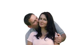 La gente - bacio dolce fotografie stock libere da diritti La gente - bacio dolce fotografie stock libere da diritti