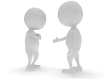 la gente blanca 3d dos no sacude las manos. libre illustration la gente blanca 3d dos no sacude las manos. libre illustration