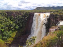 La Gran Sabana, caídas de Aponwao foto de archivo La Gran Sabana, caídas de Aponwao foto de archivo