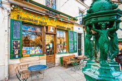 La librairie de Shakespeare et de Cie. à Paris. Photo stock La librairie de Shakespeare et de Cie. à Paris. Photo stock