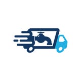 La livraison Logo Icon Design de tuyauterie illustration libre de droits La livraison Logo Icon Design de tuyauterie illustration libre de droits
