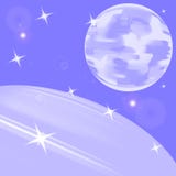 La lune et la terre de l'espace illustration stock La lune et la terre de l'espace illustration stock